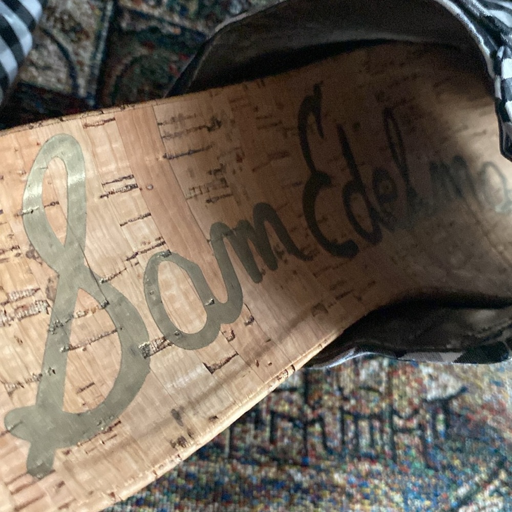 Sam Edelman gingham slides - Picture 4 of 5